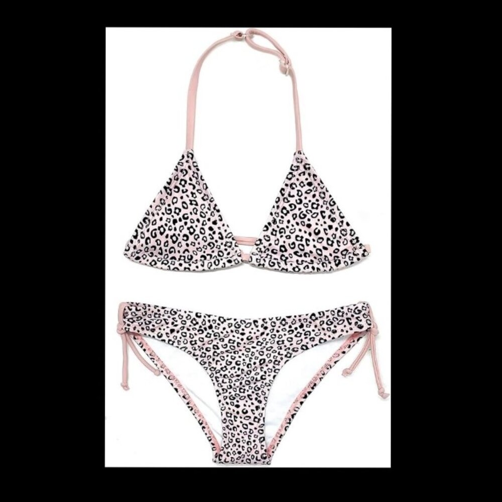 SHEKINI Girls Swimwear Halter Triangle Bikini Set Size 8/10 NWT